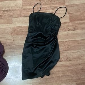 Small satin black dress